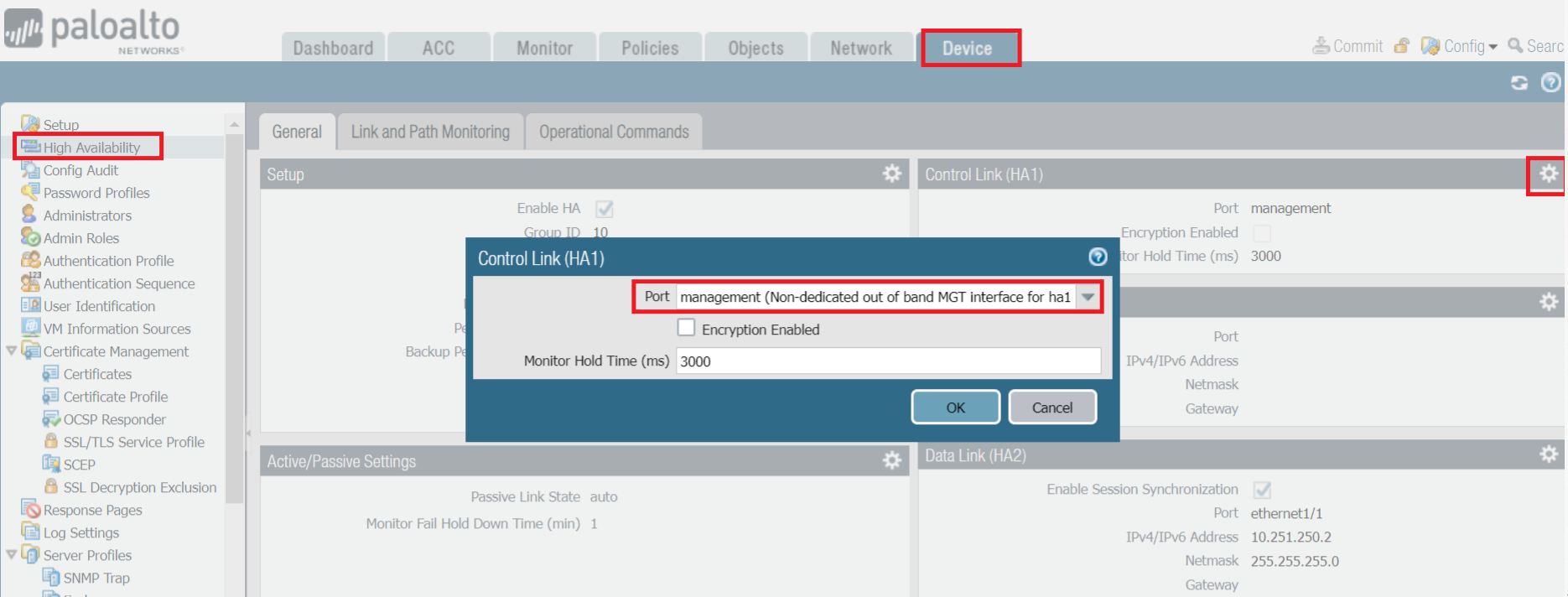 Basic Configuration of Active/Standby on Palo Alto Firewalls - Lyfey ...